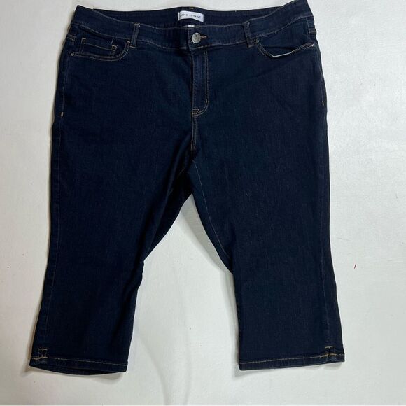 Lane Bryant Dark Blue Pedal Rise Capris - Picture 1 of 3